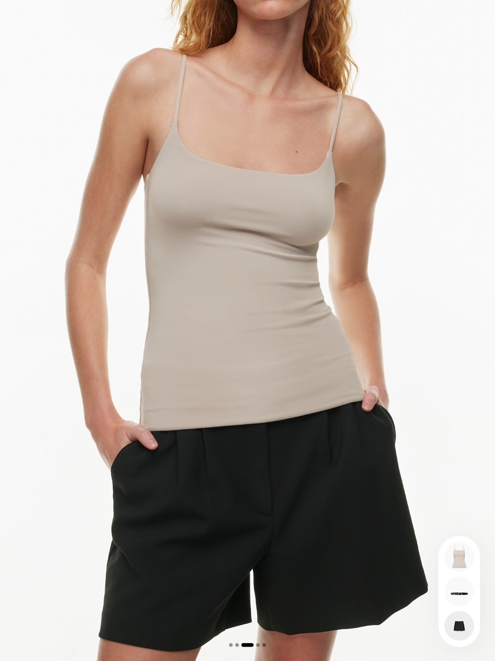 Original Contour Squareneck Cami Hip Tank